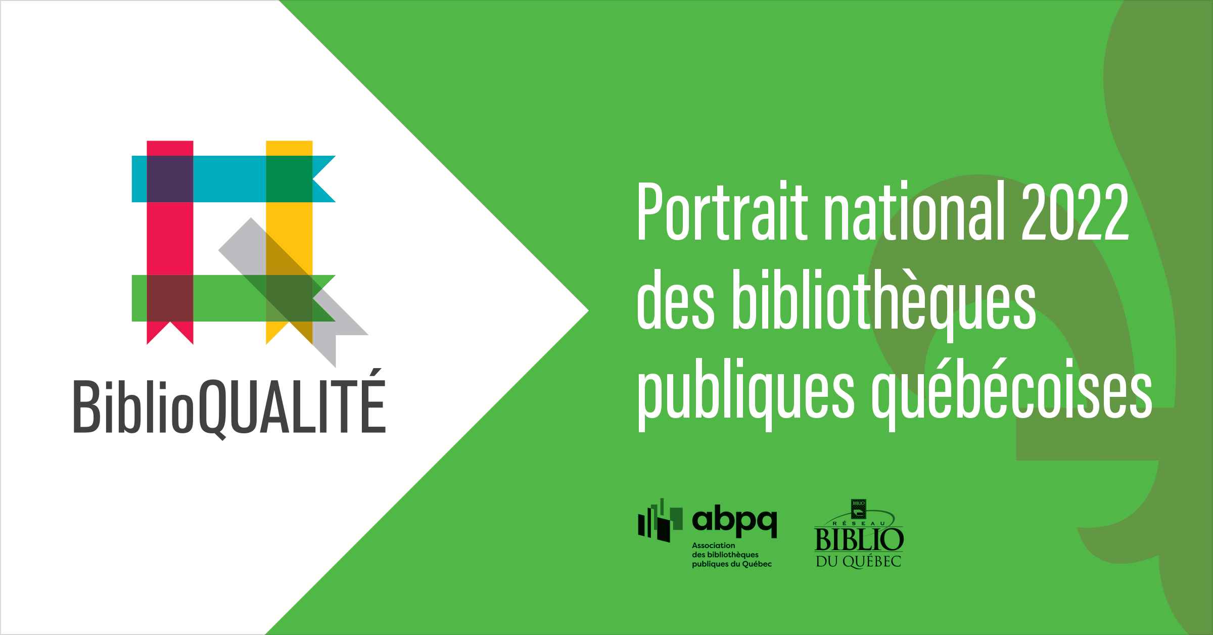 Premier portrait national des bibliothèques publiques québécoises