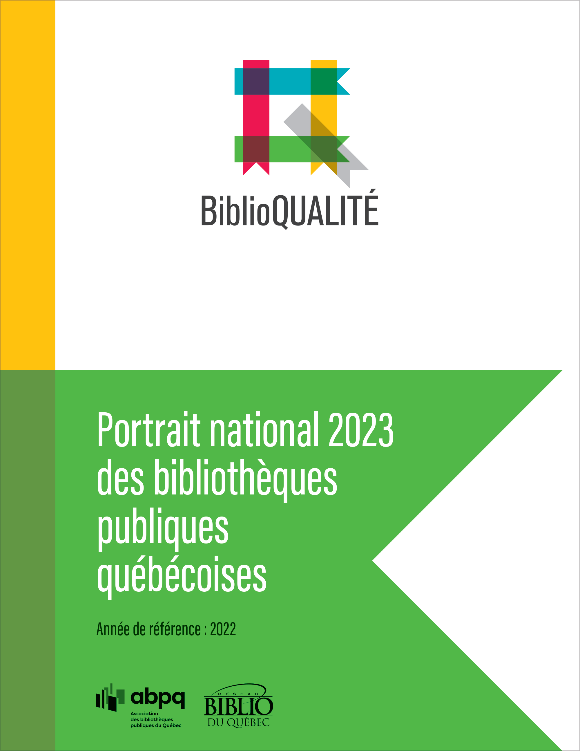 Portrait national 2023 des bibliothèques publiques québécoises